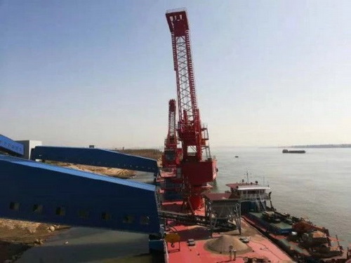 湖北一永久性砂石集并中心建成，總投資約2.5億元，年設(shè)計吞吐量360萬噸