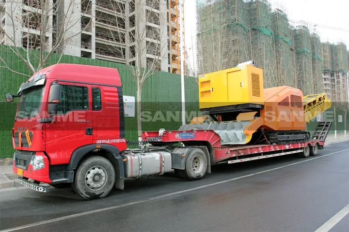 顛覆傳統(tǒng)裝車方式，山美履帶式取料機助您實現降本增效、節(jié)能減排！